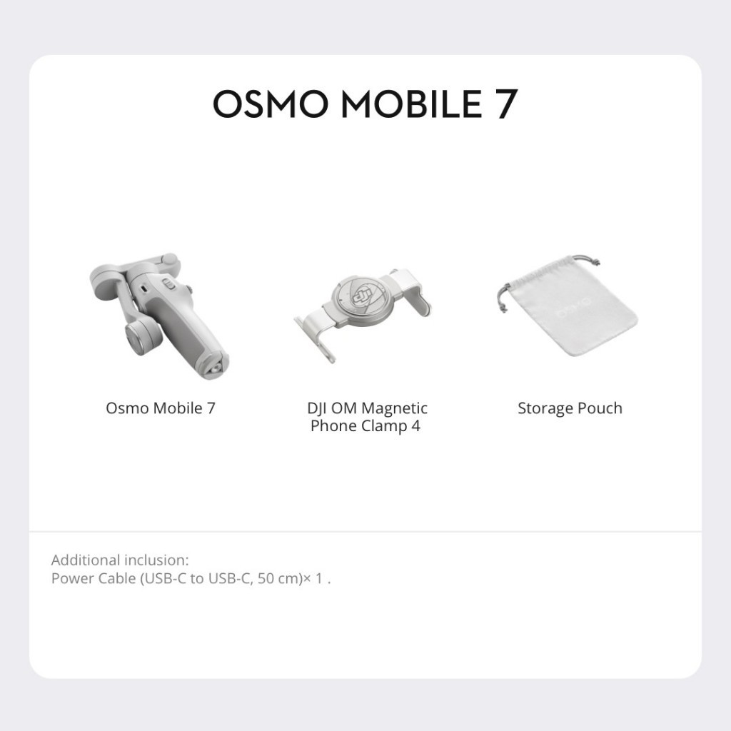 DJI Osmo Mobile 7 Series - Handheld Gimbal | 3Axis Stabilization | 10hr Battery Life