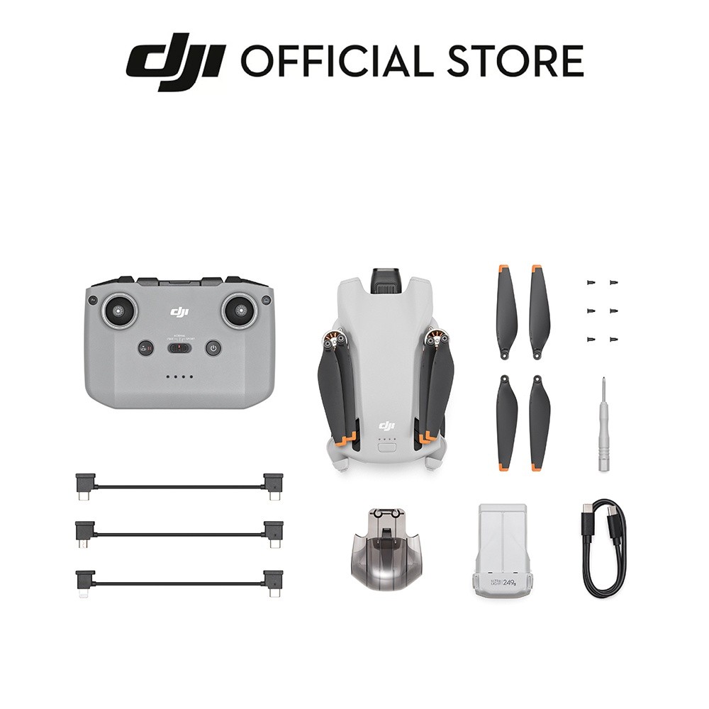 DJI Mini 3 - Camera Drone I Under 249 g I 38/51 Min Flight Time I 4K HDR Video