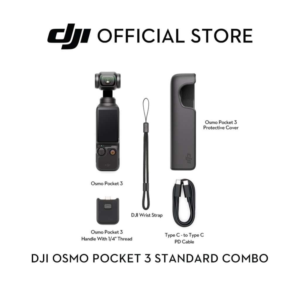 DJI Osmo Pocket 3 - Handheld 1-Inch CMOS & 4K/120fps | 2-Inch Rotatabl