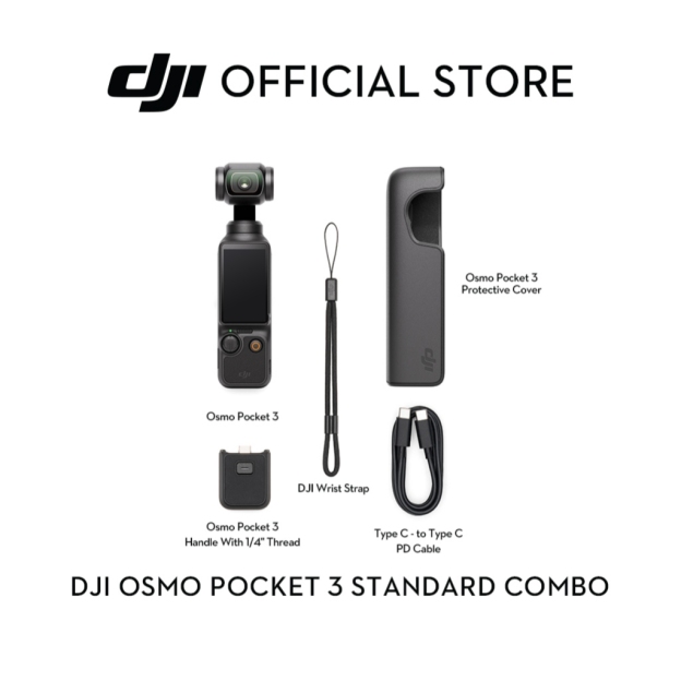 DJI Osmo Pocket 3 - Handheld 1-Inch CMOS & 4K/120fps | 2-Inch Rotatable Screen