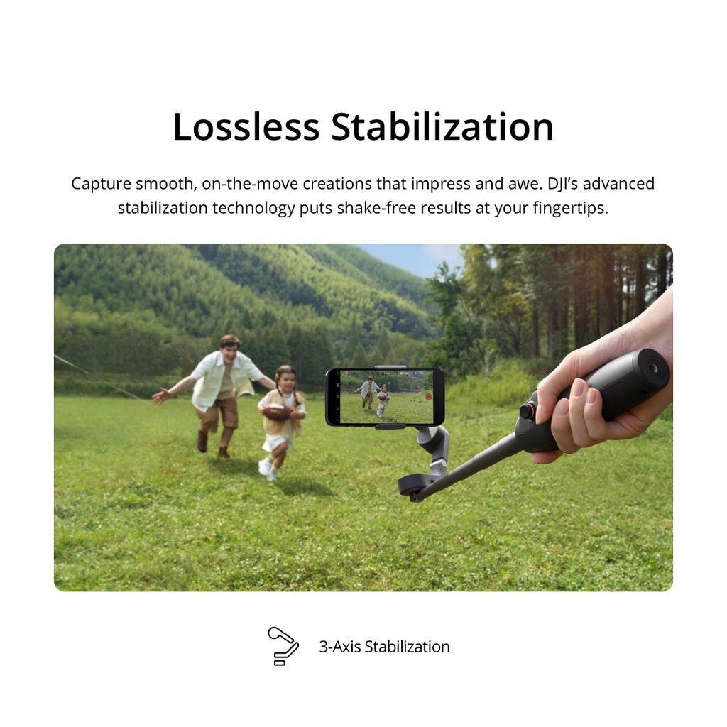 DJI Osmo Mobile 6 - Smartphone Gimbal Stabilizer I 3-Axis Stabilization I Built-In Extension Rod