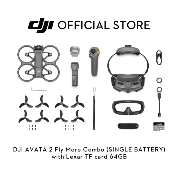 DJI Avata 2 - Camera Drones | Immersive Flight Experience | Intuitive Motion Control | Easy ACRO