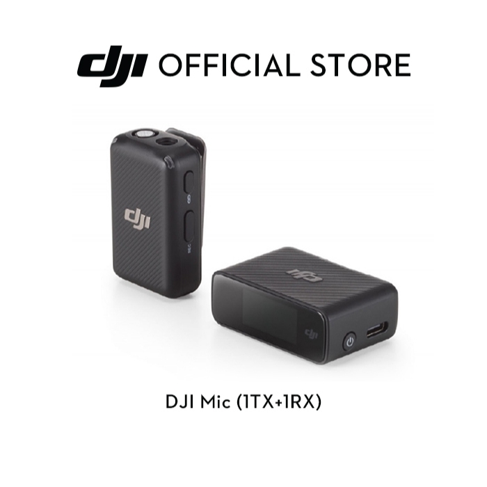 DJI MIC (1TX+1RX) - Integrated Wireless Microphone | 250m (820ft.) Range | Compact and Ultra Light