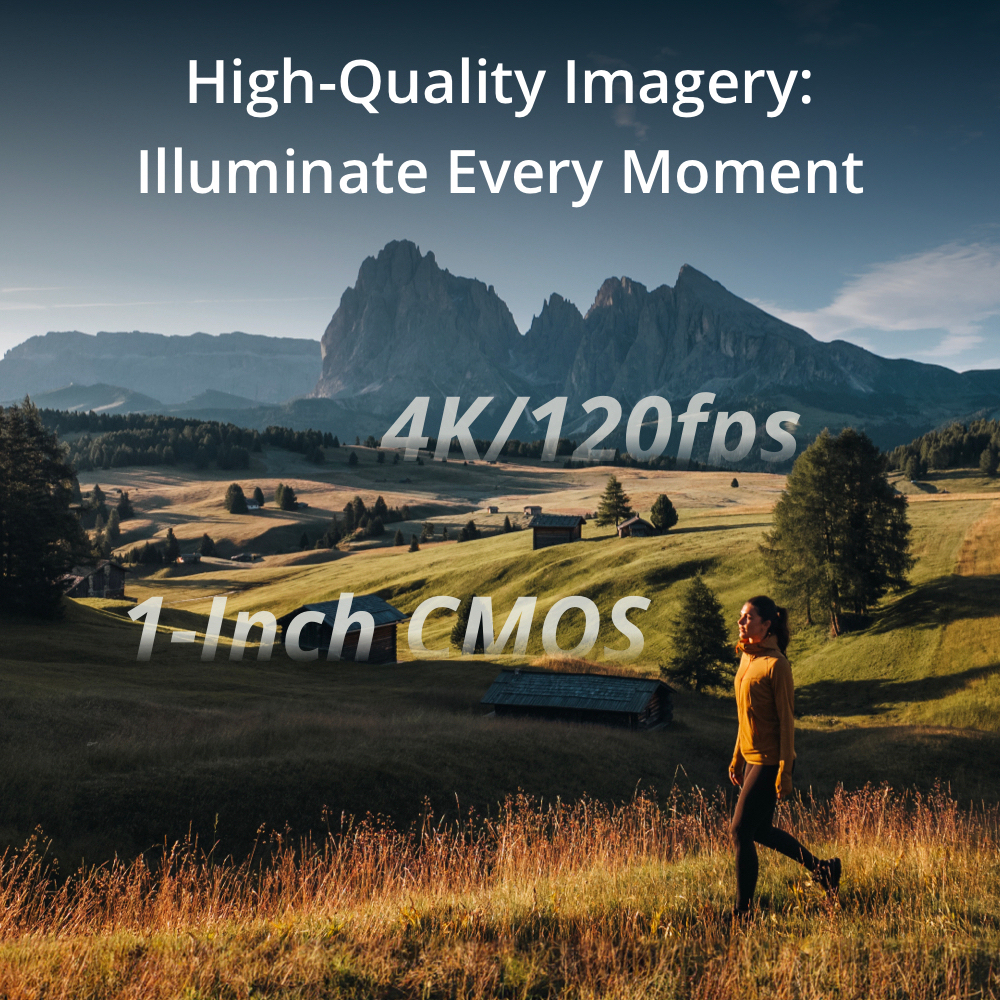 DJI Osmo Pocket 3 - Handheld 1-Inch CMOS & 4K/120fps | 2-Inch Rotatable Screen