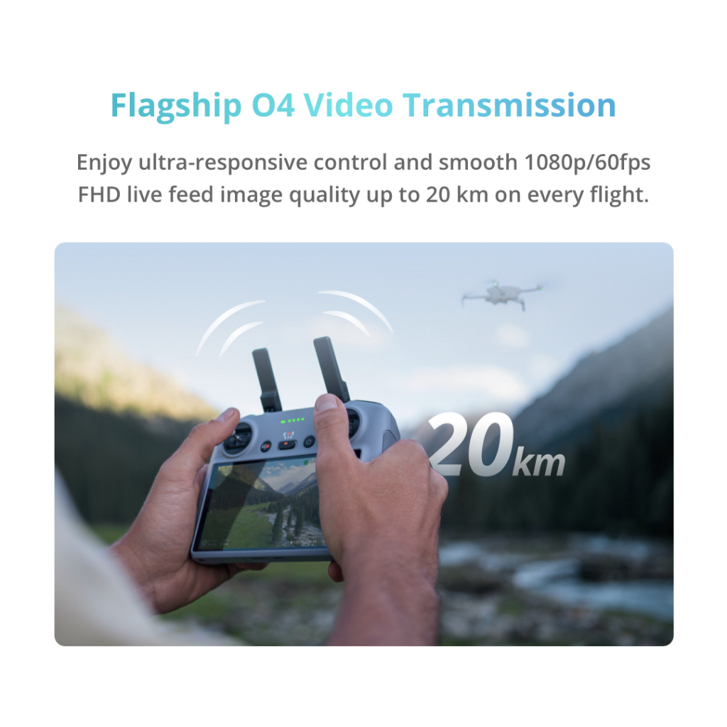 DJI Mini 4 Pro - Camera Drone 4K/60fps HDR | True Vertical Shooting | Extended Battery Life