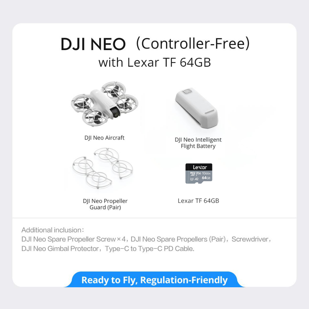 DJI Neo - Camera Drone | 4K/30fps | 135g Ultra Light Weight | Palm Landing | Beginner Friendly
