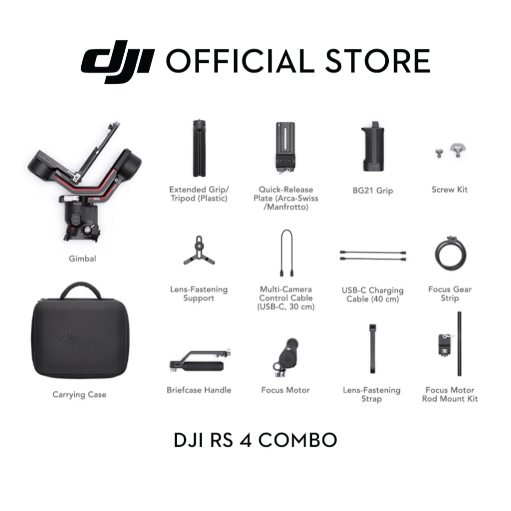 DJI RS 4 - Gimbal Stabilizer | 2nd-Gen Native Vertical Shooting | Joystick Mode
