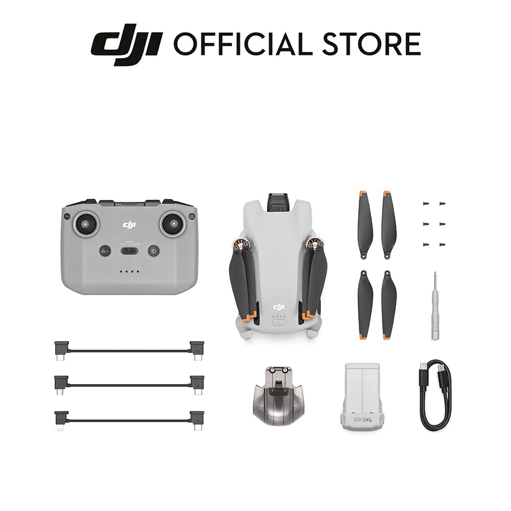 DJI Mini 3 - Camera Drone I Under 249 g I 38/51 Min Flight Time I 4K H