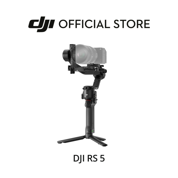 DJI RS 5 – Lightweight Commercial Gimbal | Intelligent Tracking | Electronic Briefcase Handle | 1-Hour Fast Charge | Auto Axis Locks