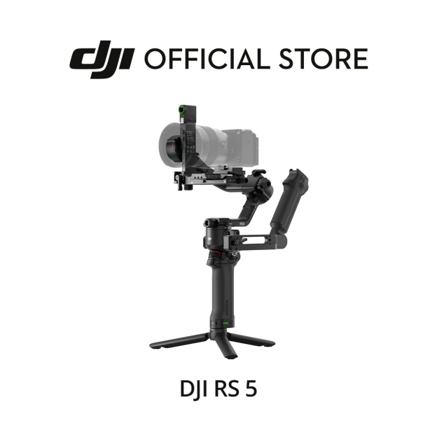 DJI RS 5 – Lightweight Commercial Gimbal | Intelligent Tracking | Electronic Briefcase Handle | 1-Hour Fast Charge | Auto Axis Locks