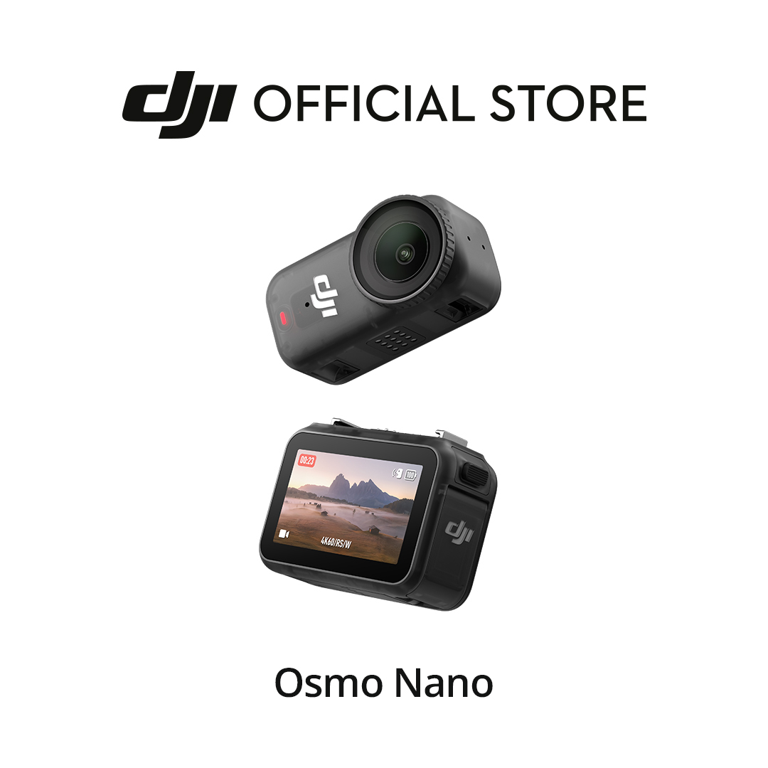 DJI Osmo Nano - Ultra-Light | Magnetic Mounting | 1/1.3" Sensor | 4K 60fps | 143° View | IPX4 Splash-Proof