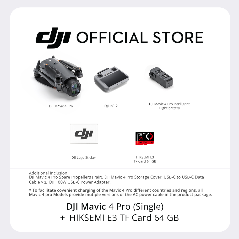【NEW】DJI Mavic 4 Pro - Camera Drone | 100MP Hasselblad Camera| 51-Min Flight Time| Infinity Gimbal