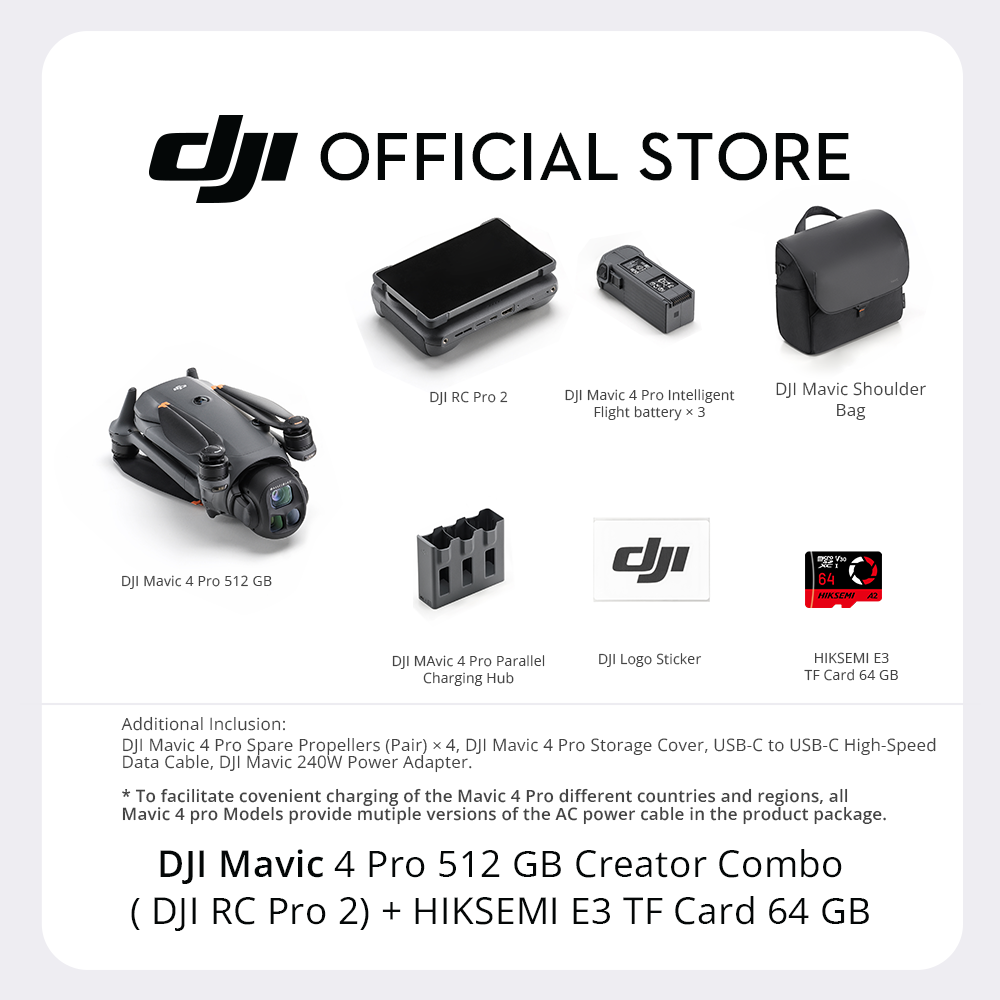 【NEW】DJI Mavic 4 Pro - Camera Drone | 100MP Hasselblad Camera| 51-Min Flight Time| Infinity Gimbal