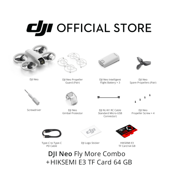 DJI Neo - Camera Drone | 4K/30fps | 135g Ultra Light Weight | Palm Landing | Beginner Friendly