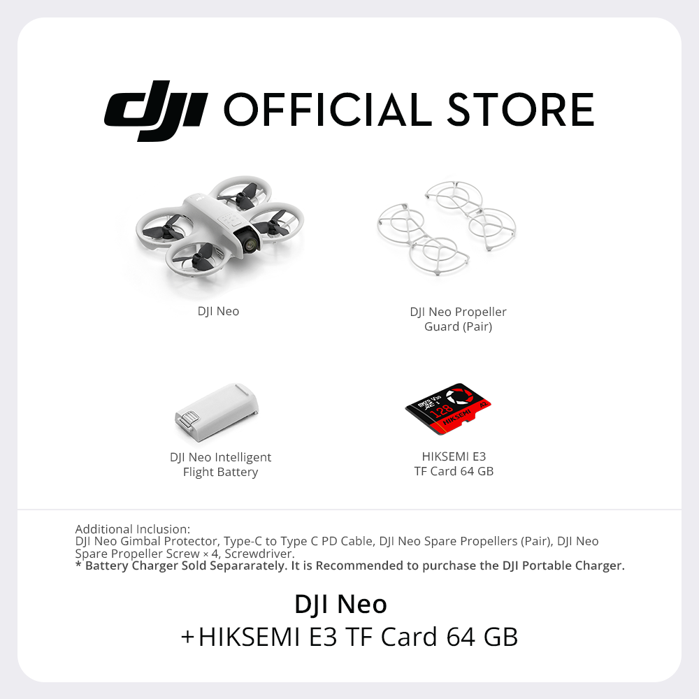 DJI Neo - Camera Drone | 4K/30fps | 135g Ultra Light Weight | Palm Landing | Beginner Friendly