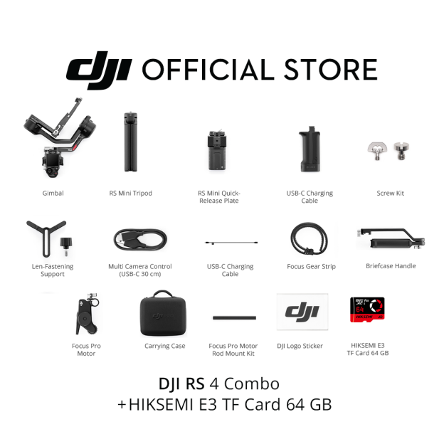DJI RS 4 - Gimbal Stabilizer | 2nd-Gen Native Vertical Shooting | Joystick Mode