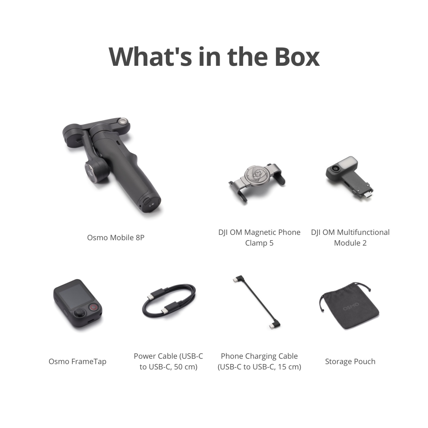 DJI Osmo Mobile 8P - 3 Axis Gimbal | Subject Tracking | Extension Rod Tripod | 10 Hour Battery
