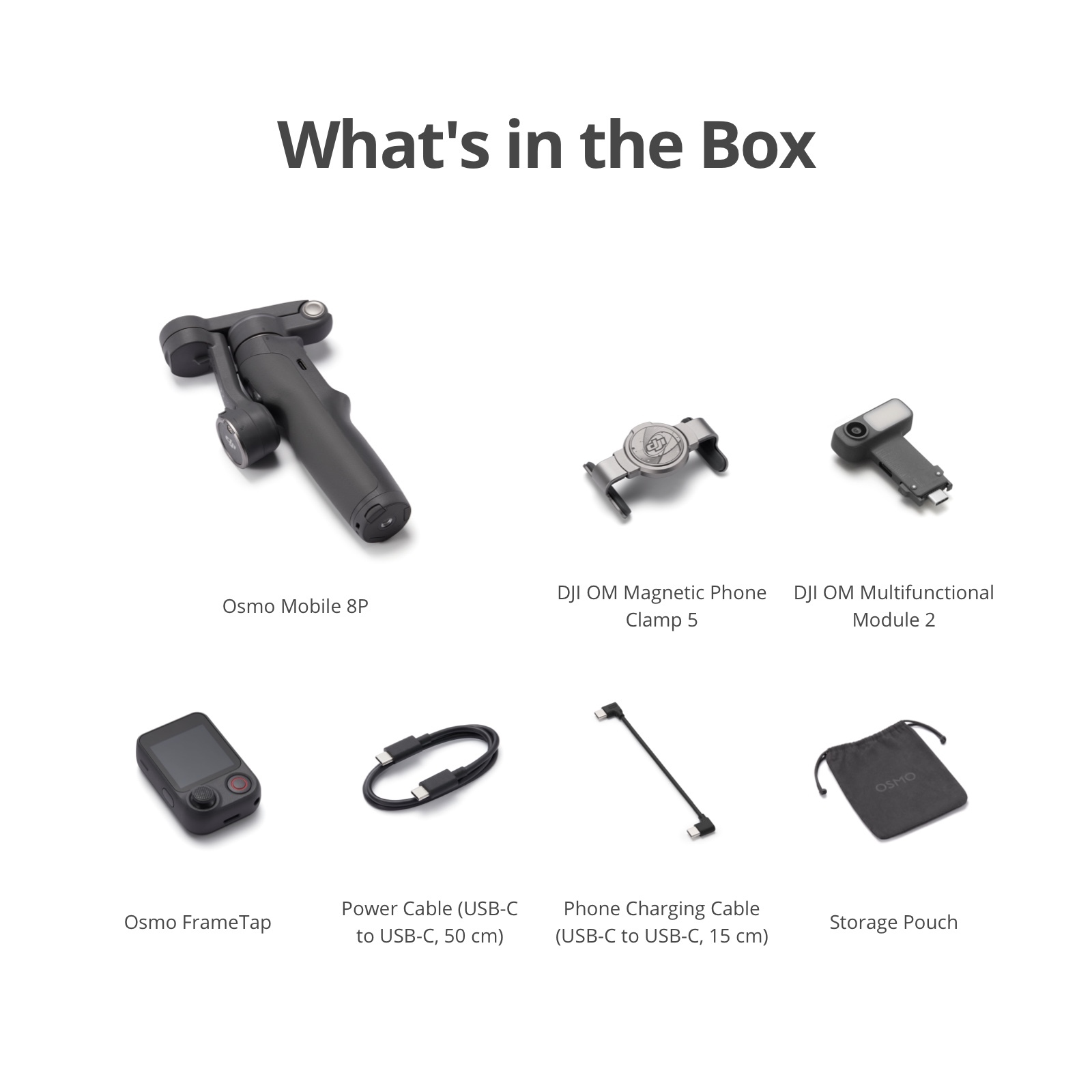 DJI Osmo Mobile 8P - 3 Axis Gimbal | Subject Tracking | Extension Rod Tripod | 10 Hour Battery
