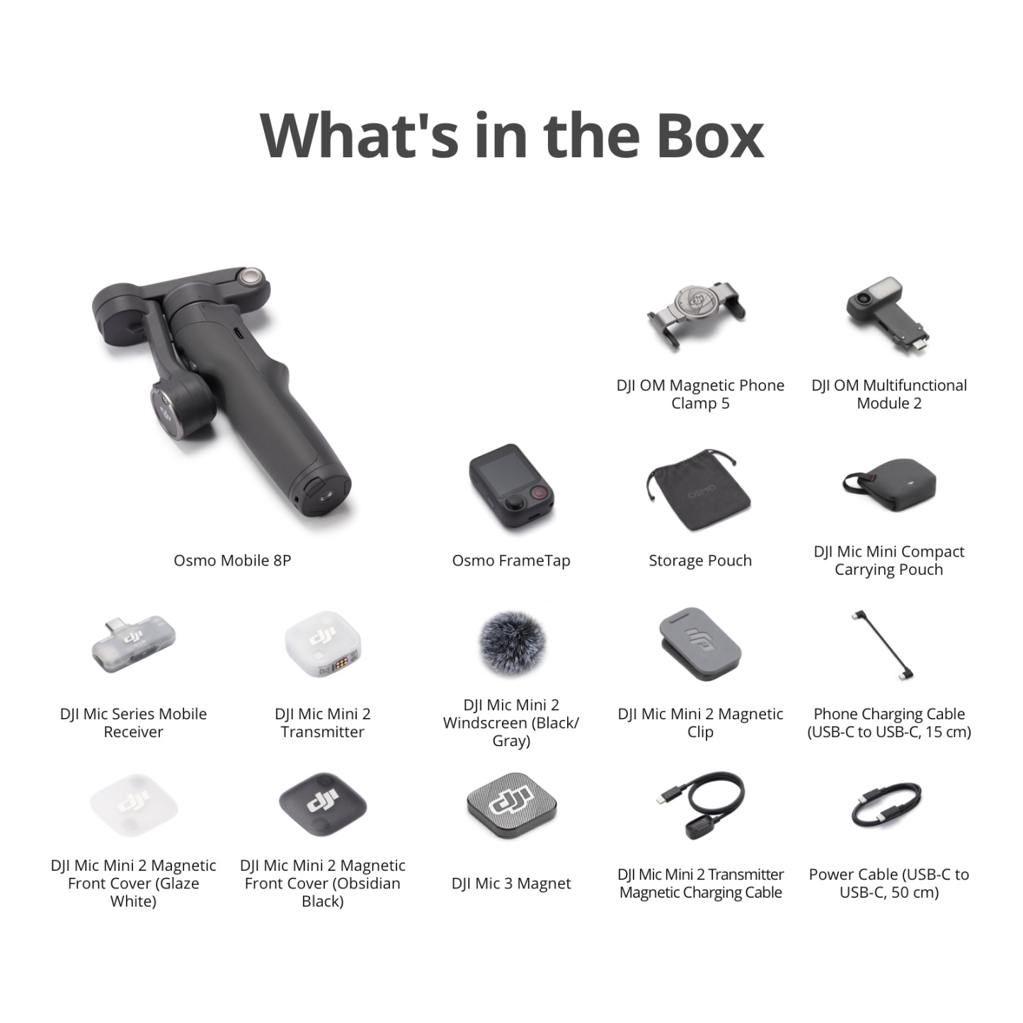 DJI Osmo Mobile 8P - 3 Axis Gimbal | Subject Tracking | Extension Rod Tripod | 10 Hour Battery