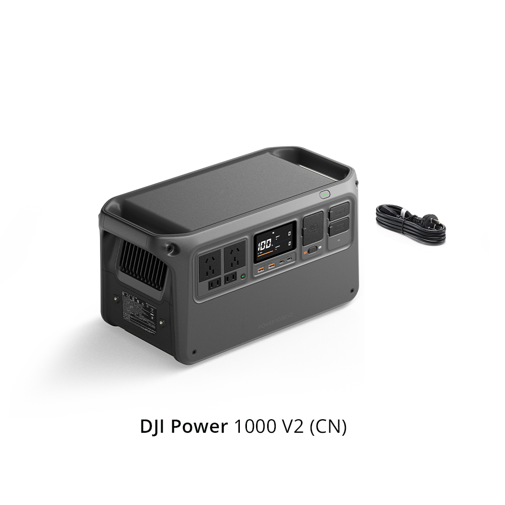  DJI POWER 1000/1000V2 (Power Station) -1024 Wh LiFePO₄ battery I 2200 W output I fast charge（50mins)