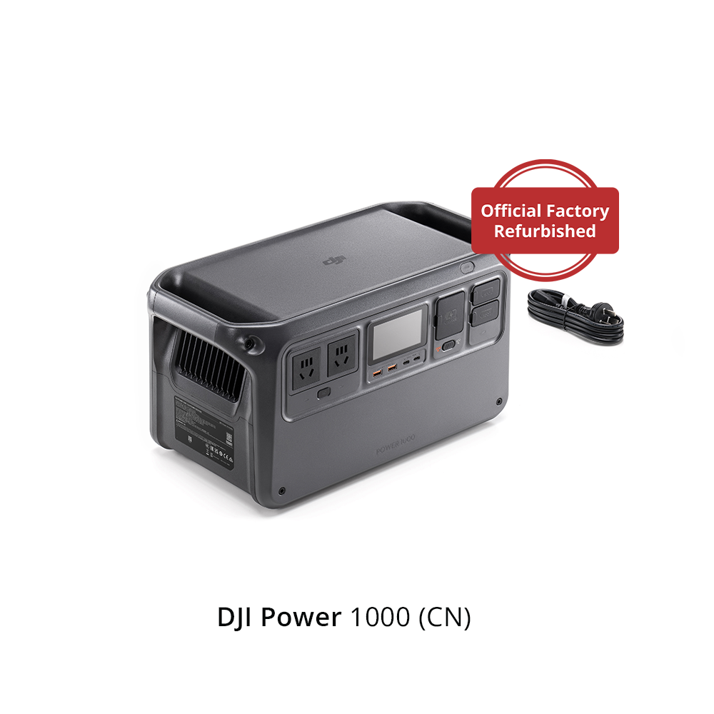  DJI POWER 1000/1000V2 (Power Station) -1024 Wh LiFePO₄ battery I 2200 W output I fast charge（50mins)