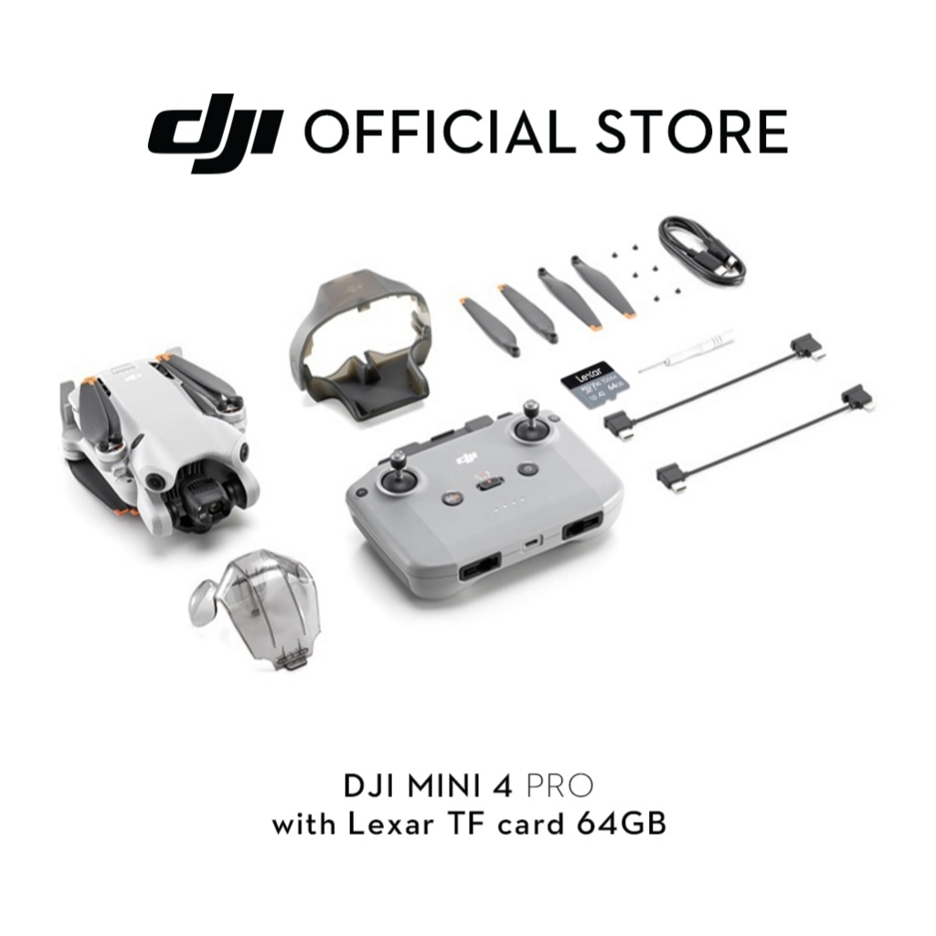DJI Mini 4 Pro - Camera Drone 4K/60fps HDR | True Vertical Shooting | Extended Battery Life