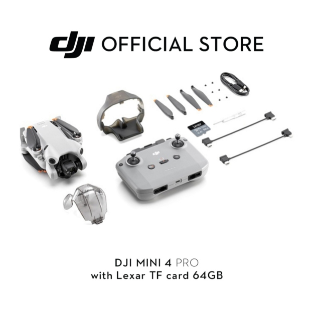 DJI Mini 4 Pro - Camera Drone 4K/60fps HDR | True Vertical Shooting | Extended Battery Life