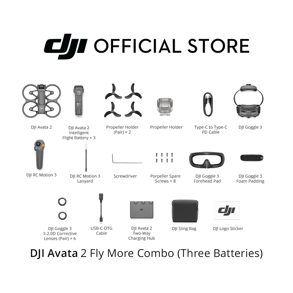 DJI Avata 2 - Camera Drones | Immersive Flight Experience | Intuitive Motion Control | Easy ACRO