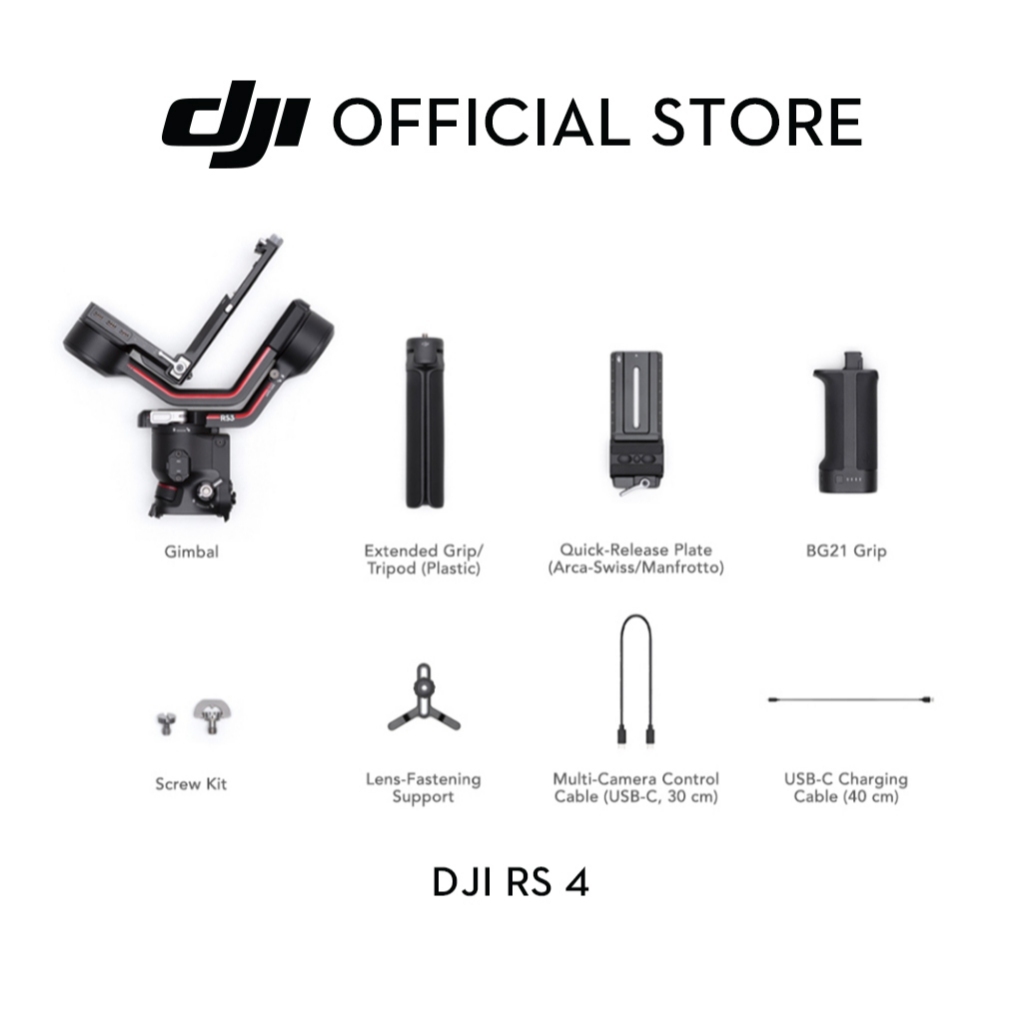 DJI RS 4 - Gimbal Stabilizer | 2nd-Gen Native Vertical Shooting | Joys