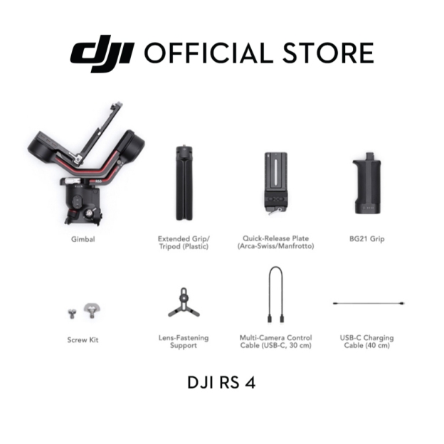 DJI RS 4 - Gimbal Stabilizer | 2nd-Gen Native Vertical Shooting | Joystick Mode