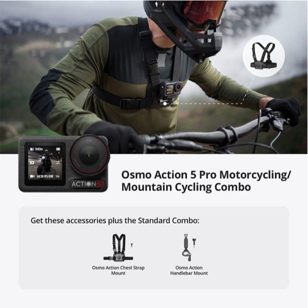 DJI Osmo Action 5 Pro - New Gen 1/1.3" sensor | Subject Tracking | 32x Slow Motion |