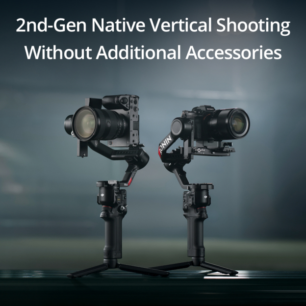 DJI RS 4 - Gimbal Stabilizer | 2nd-Gen Native Vertical Shooting | Joystick Mode