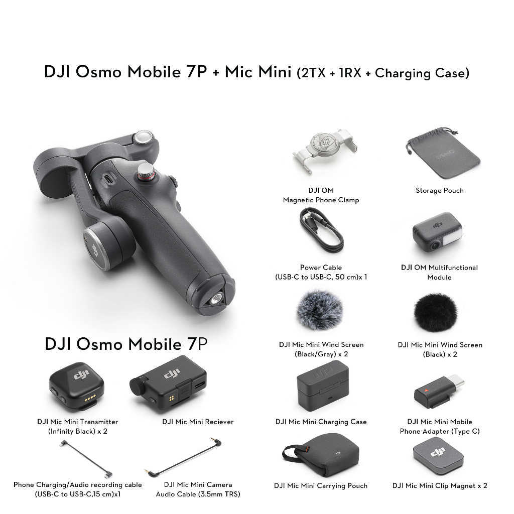 [NEW] DJI Osmo Mobile 7 Series - Handheld Gimbal | 3Axis Stabilization | 10hr Battery Life