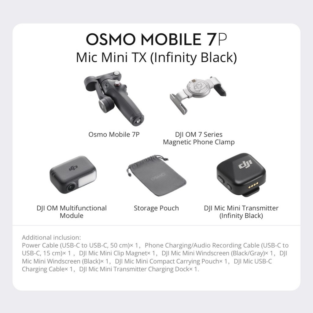 [NEW] DJI Osmo Mobile 7 Series - Handheld Gimbal | 3Axis Stabilization | 10hr Battery Life