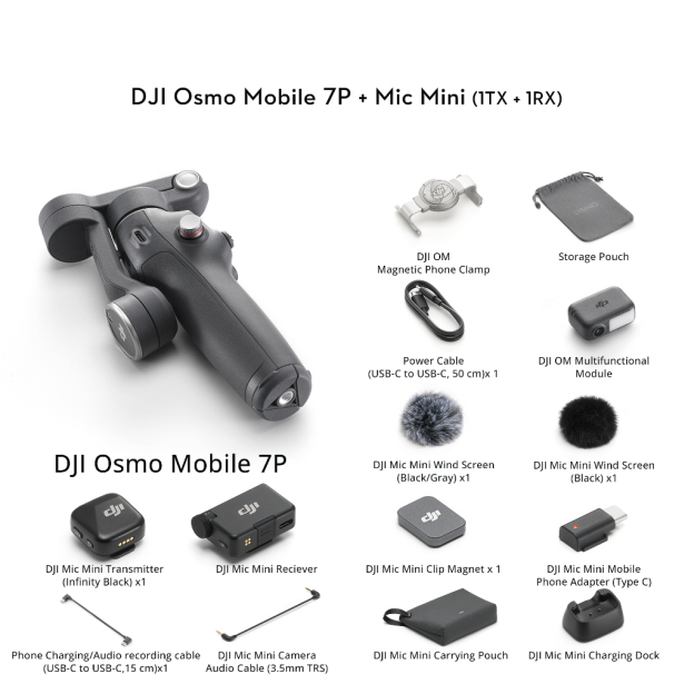 [NEW] DJI Osmo Mobile 7 Series - Handheld Gimbal | 3Axis Stabilization | 10hr Battery Life