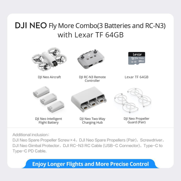 DJI Neo - Camera Drone | 4K/30fps | 135g Ultra Light Weight | Palm Landing | Beginner Friendly