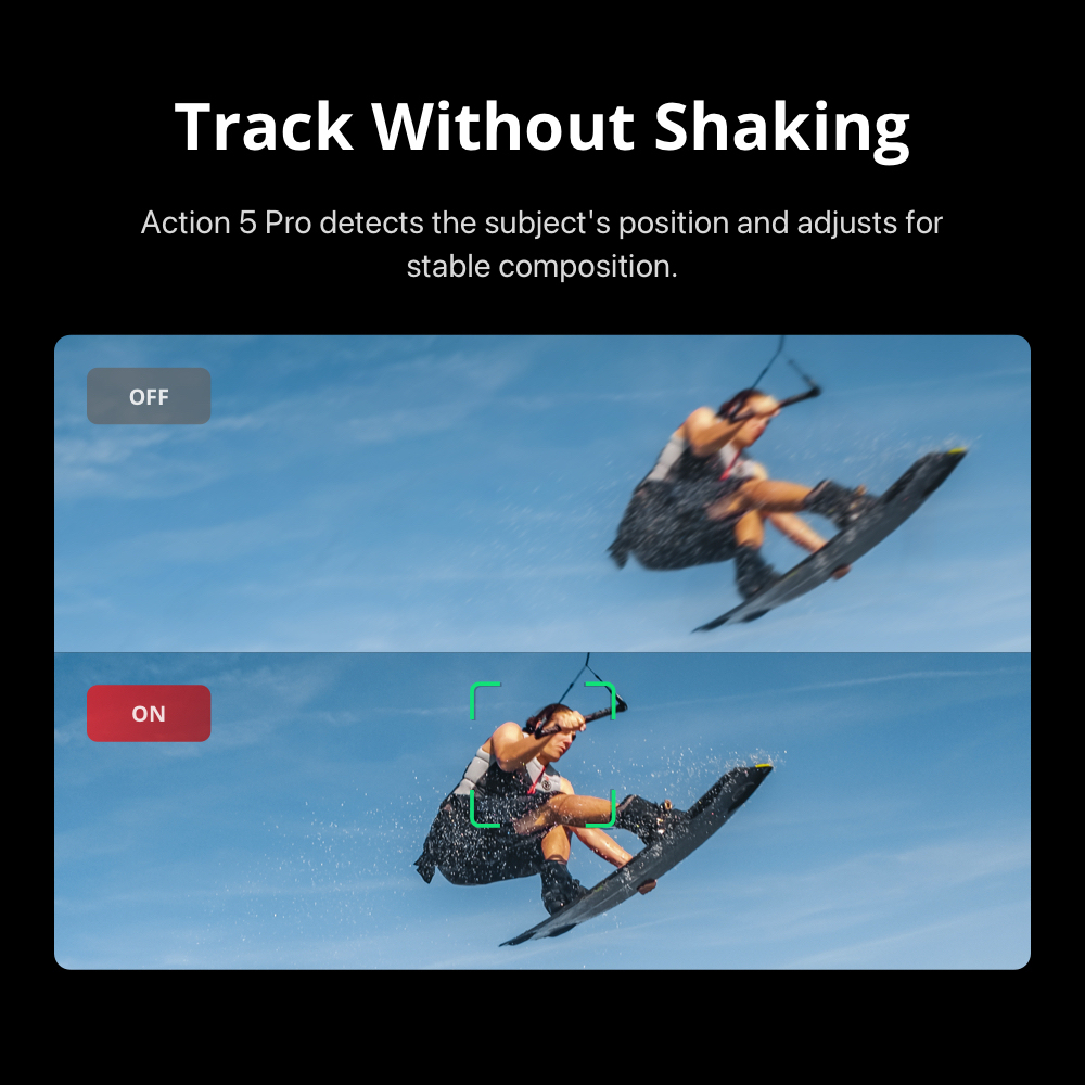 DJI Osmo Action 5 Pro - New Gen 1/1.3" sensor | Subject Tracking | 32x Slow Motion |