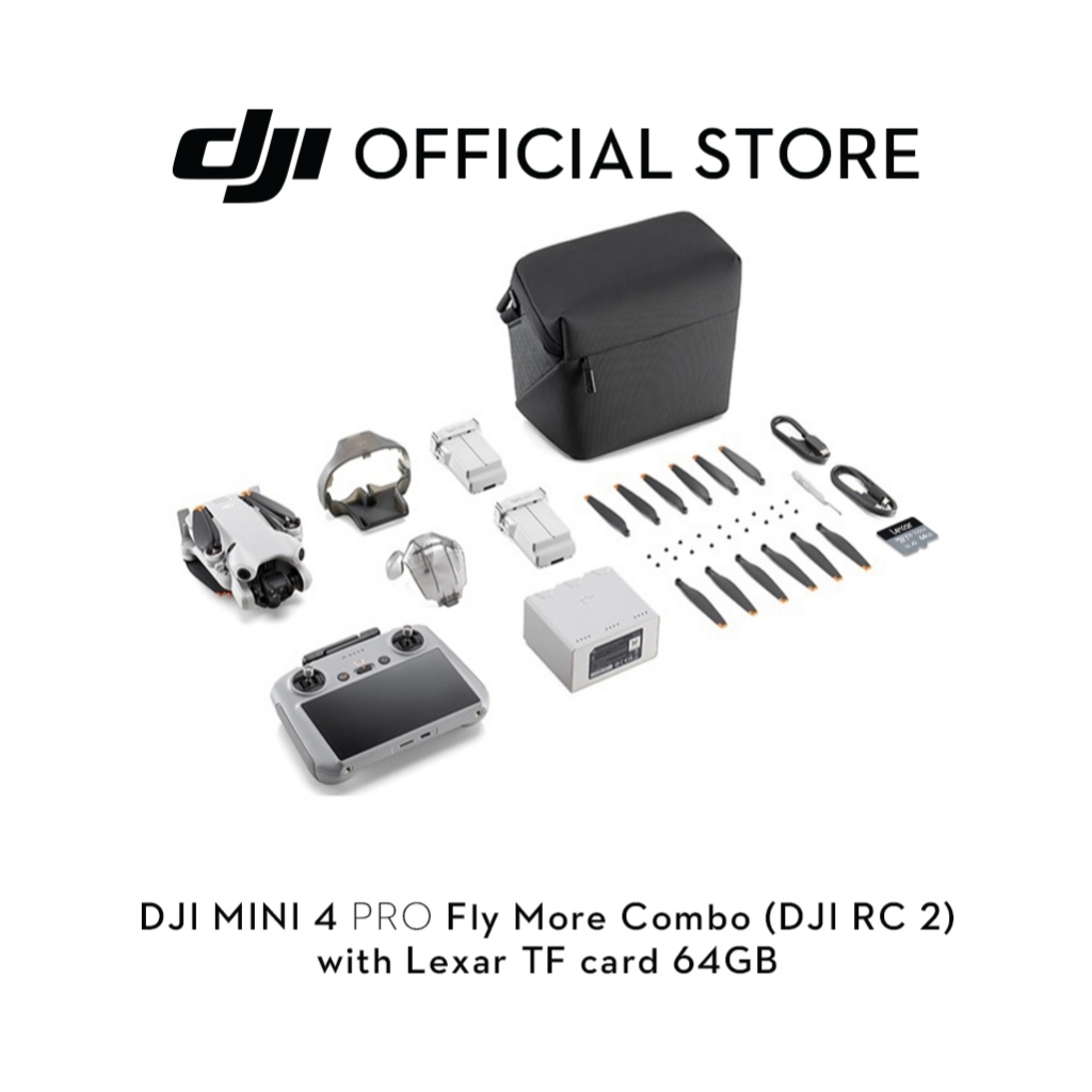 DJI Mini 4 Pro - Camera Drone 4K/60fps HDR | True Vertical Shooting | Extended Battery Life