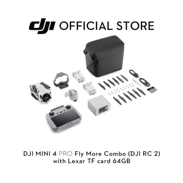 DJI Mini 4 Pro - Camera Drone 4K/60fps HDR | True Vertical Shooting | Extended Battery Life