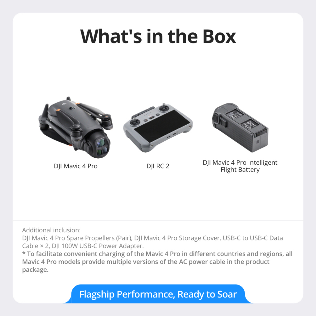 【NEW】DJI Mavic 4 Pro - Camera Drone | 100MP Hasselblad Camera| 51-Min Flight Time| Infinity Gimbal
