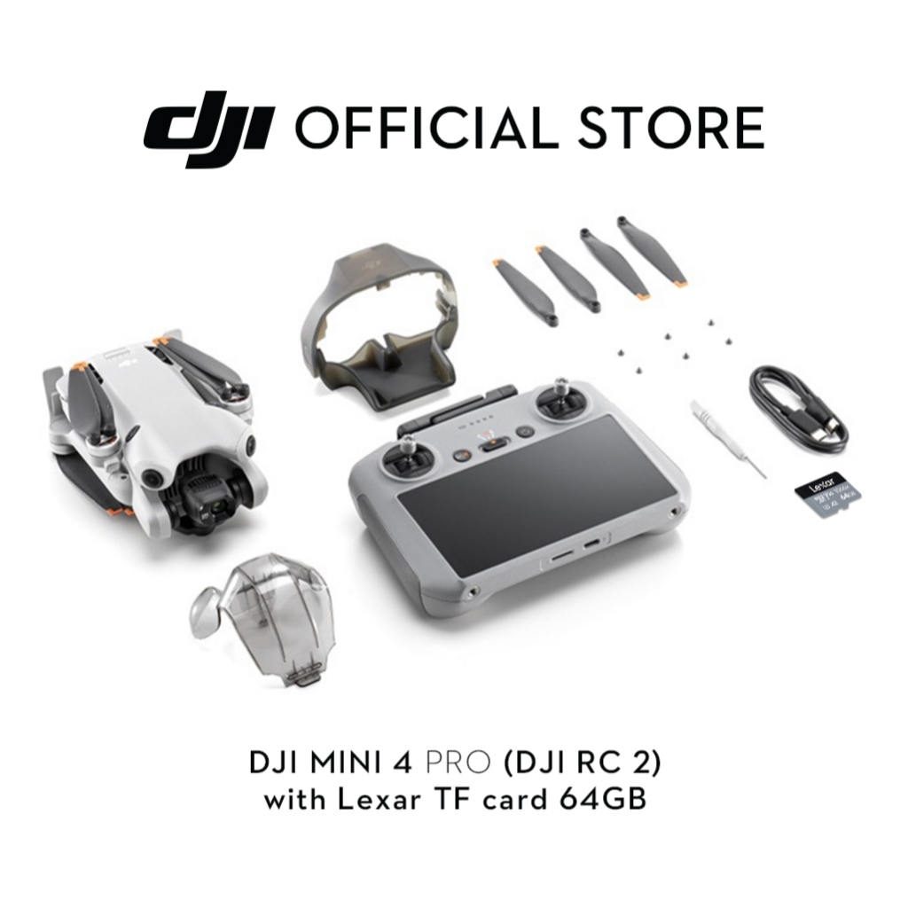 DJI Mini 4 Pro - Camera Drone 4K/60fps HDR | True Vertical Shooting | Extended Battery Life