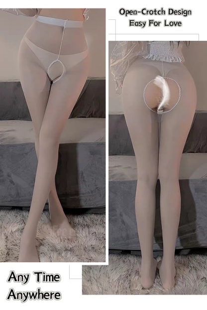 Sexy Temptation Stockings Open Long Crotch