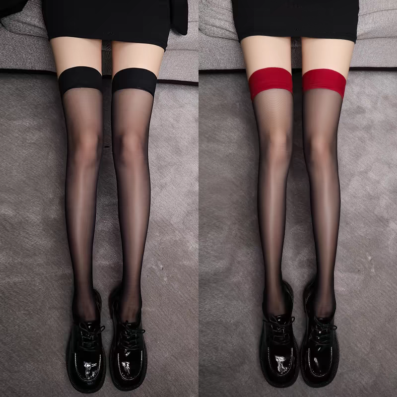 Sexy Stockings with Red/Black Edges