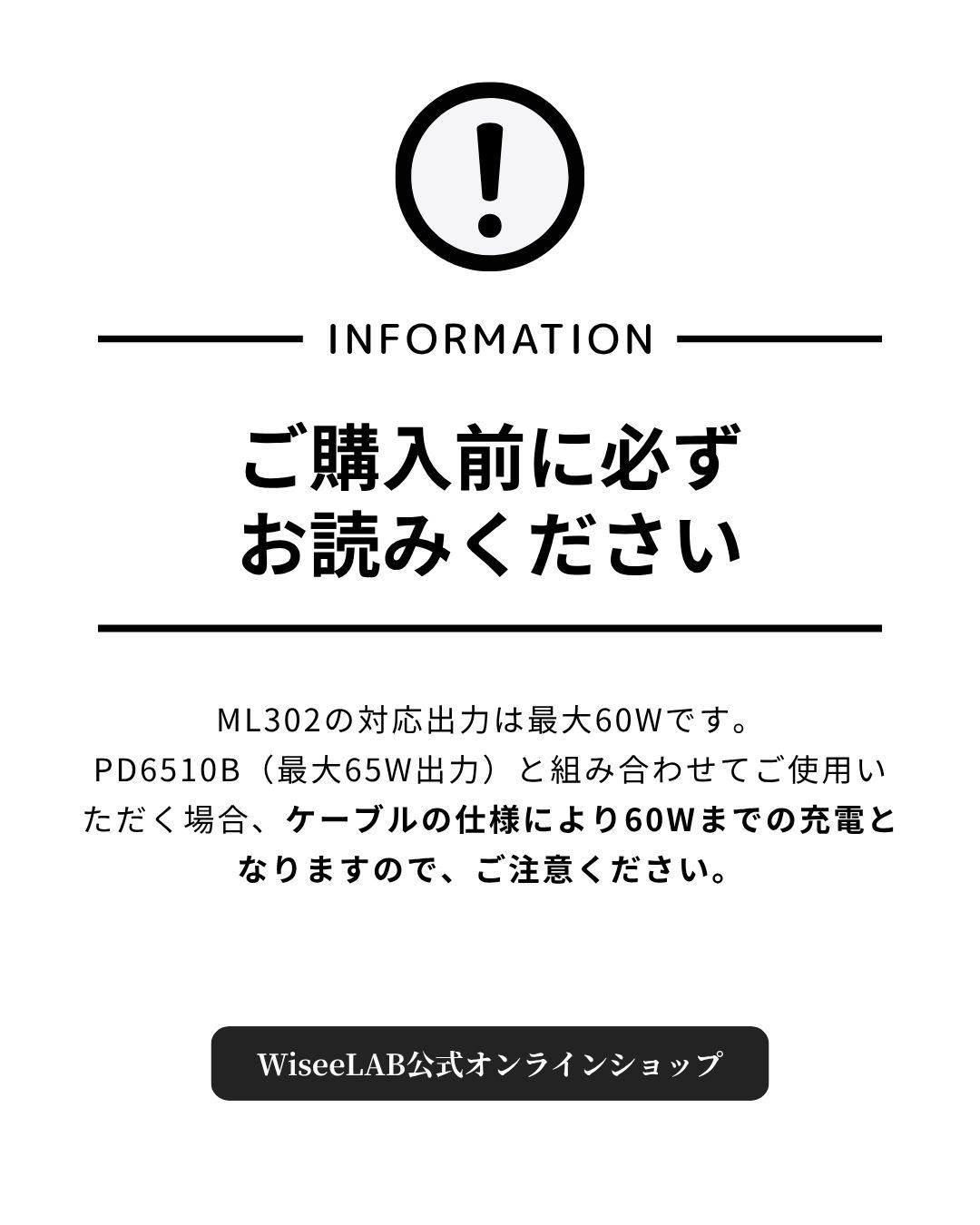 WiseeLAB Charger Q65  x MagLink セット