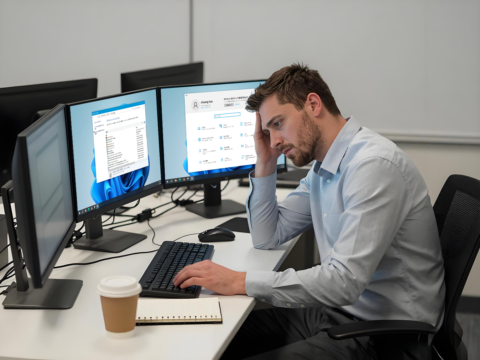 一度多画面を諦めたことがある人のイメージ