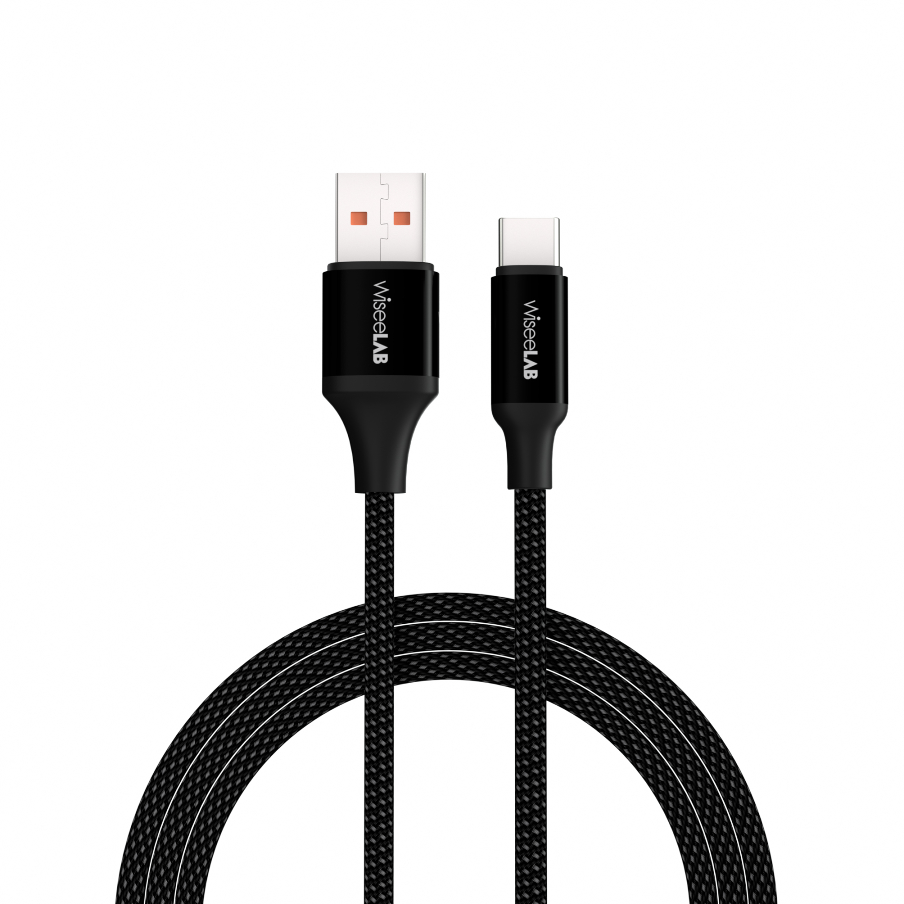 WiseeLAB USB-A & USB-C ケーブル(1.2m,66W,ナイロン編み)
