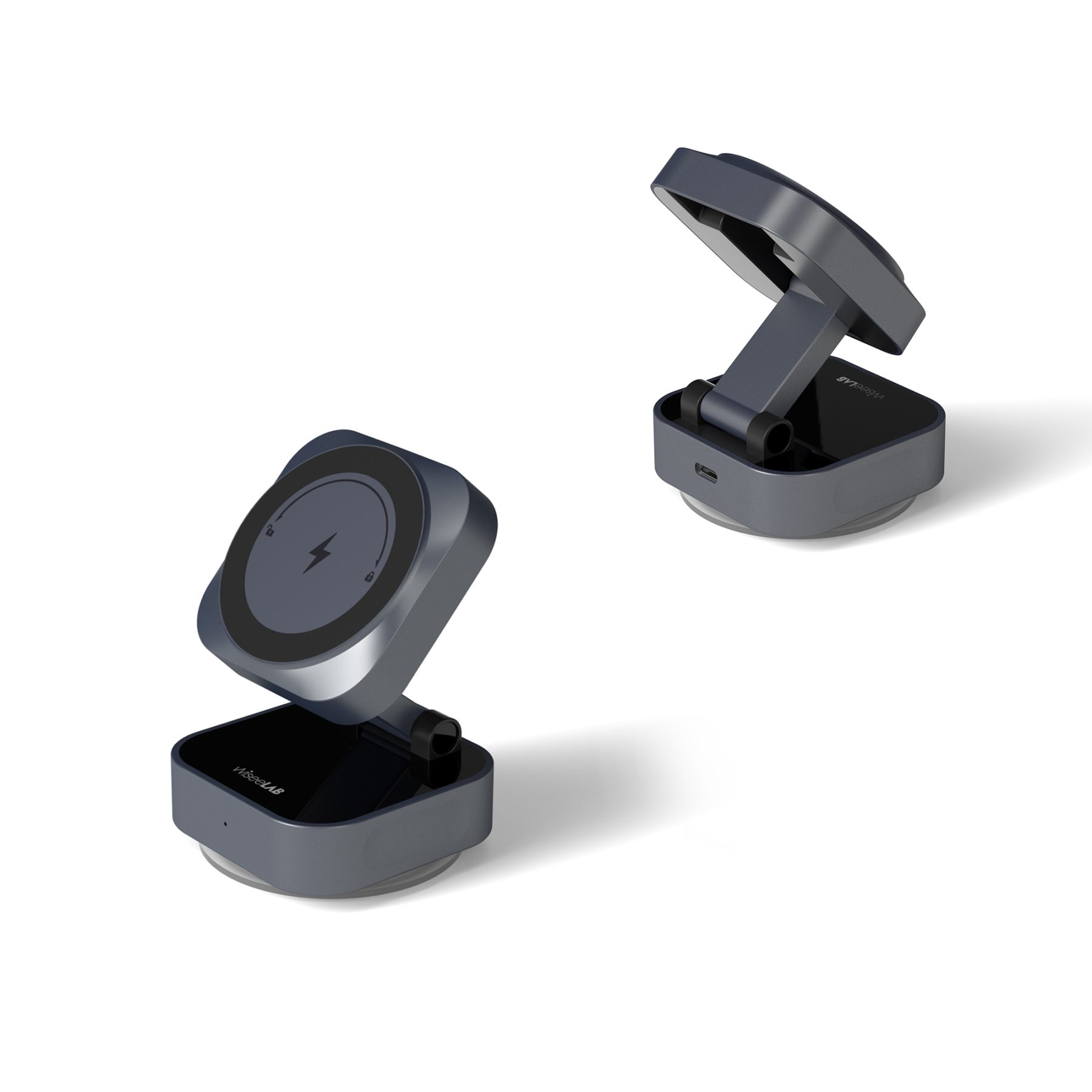 WiseeLAB MagVacuo Charger｜真空吸着＆マグネット式ワイヤレス充電器