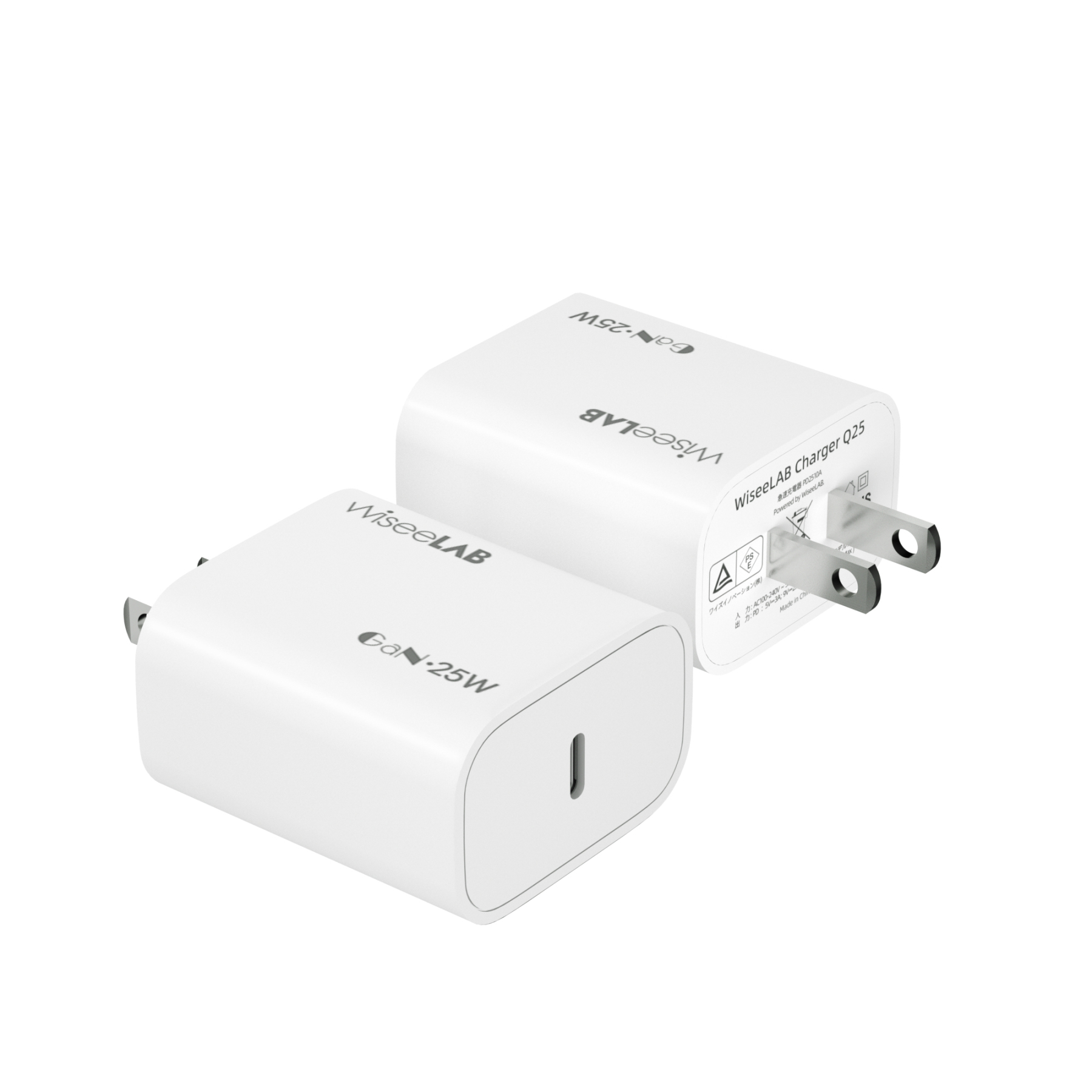 【2点セット】WiseeLAB Charger Q25｜25W急速充電器