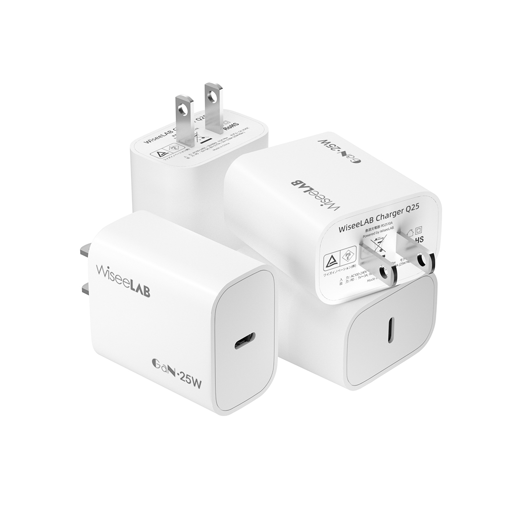 【4点セット】WiseeLAB Charger Q25｜25W急速充電器