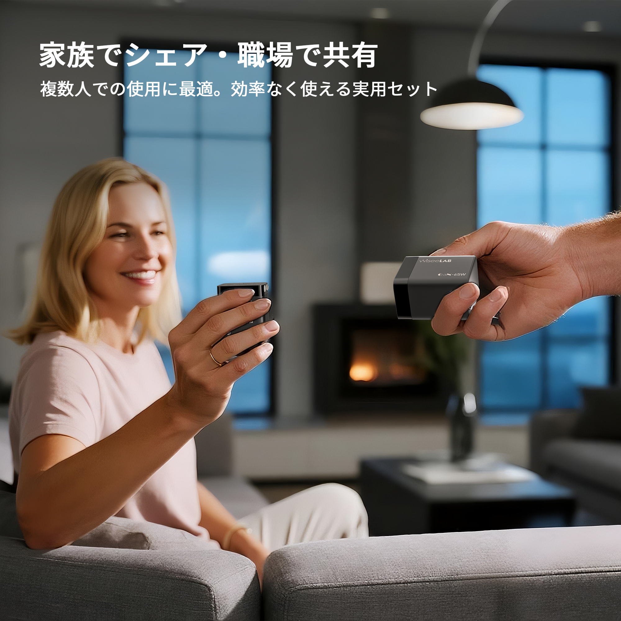 【2点セット】WiseeLAB Charger Q65｜65W急速充電器（USB-C 1ポート）-WiseeLAB公式オンラインショップ